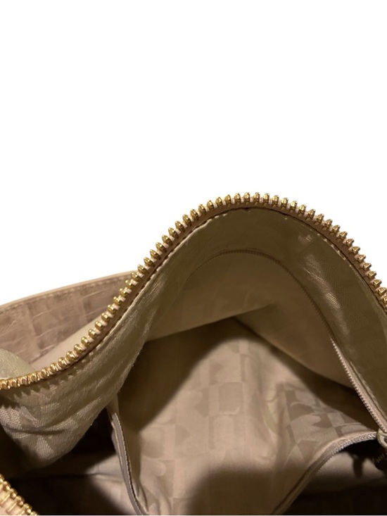 Furla Beige Leather Belt Bag / Crossbody w/ Gold Hardware
